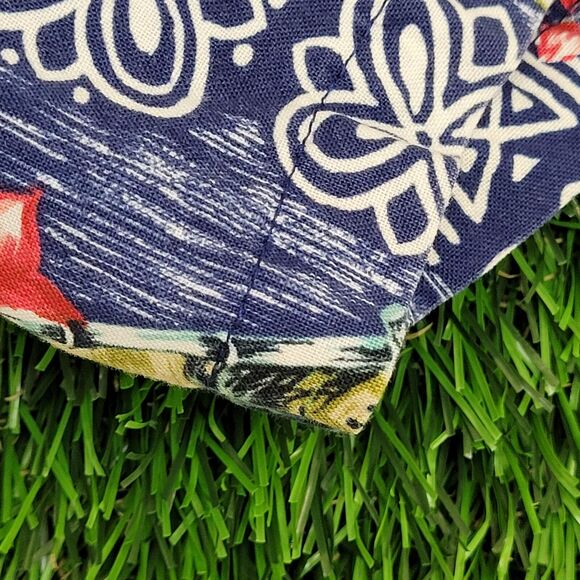 Vintage 90s RJC Hawaiian Button Shirt Medium 21x26 AOP USA - Picture 11 of 12